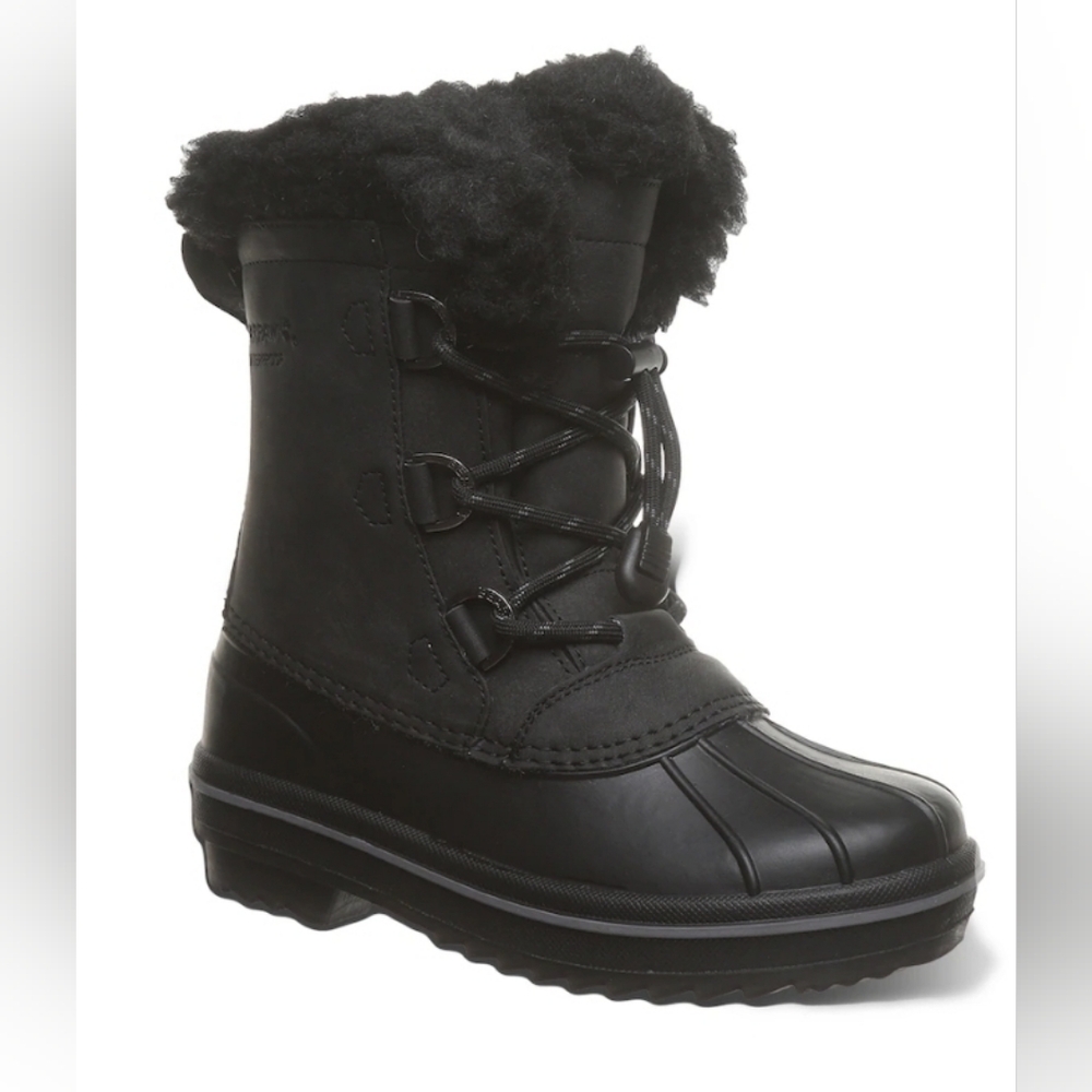 BearPaw Size 5 NEW Kirsten Youth Black Waterproof‎ Winter Boots